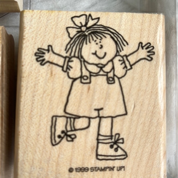 Stampin UP Rubber Stamps Kids at Play  1999 ~Retired - Picture 2 of 7